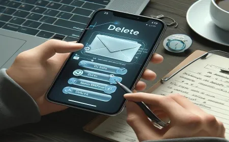 طريقة حذف الإيميل المحفوظ على الجهاز