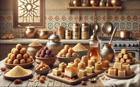 حلويات منزلية سهلة واقتصادية مكتوبة