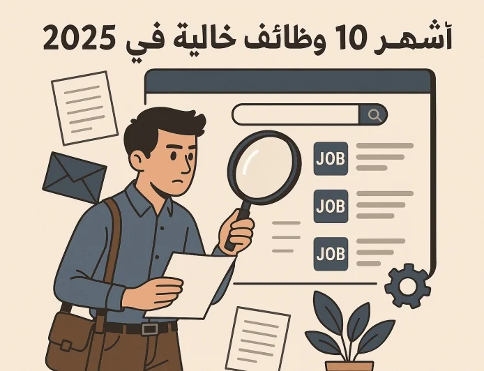 أشهر ١٠ وظائف خالية في ٢٠٢٥ 